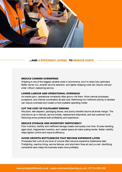 Prolog Fulfilment | Flyer | The 2026 ecommerce playbook